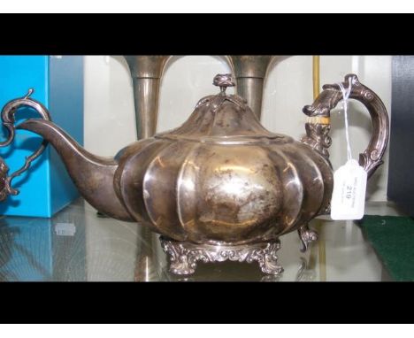 A Victorian silver teapot - London 1830 - by John Henry Charles Lias 