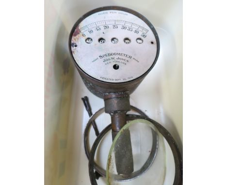 A 1908 Jos. W. Jones vintage car speedo (for restoration)