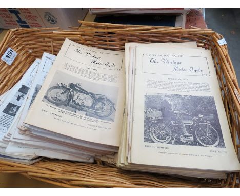 A quantity of The Vintage Motorcycle magazines 