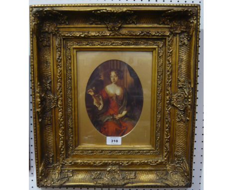 A gilt framed 'Louis' portrait, 40cm x 46cm (frame)