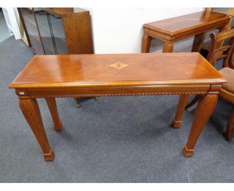 A reproduction Victorian style console table  