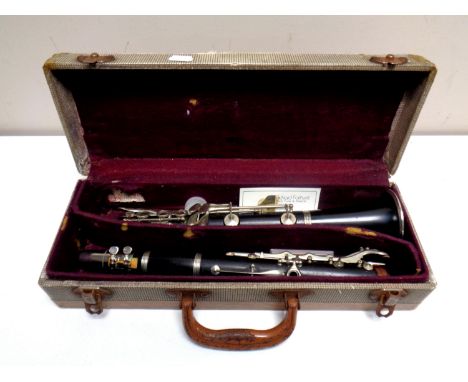 A Selmer of London Console clarinet in case 