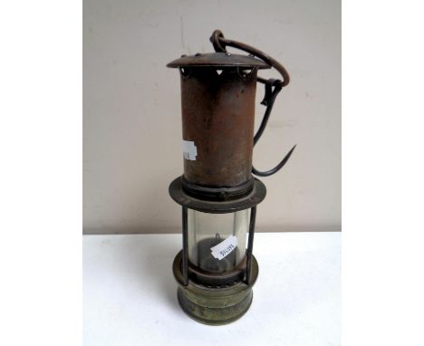 A vintage Pattersons miner's lamp 