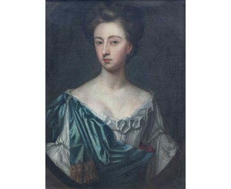 Circle of Mary Beale (1633-1699)Portrait of Katherine Lowther, Duchess of Bolton (by repute), head and shoulders, wearing a w