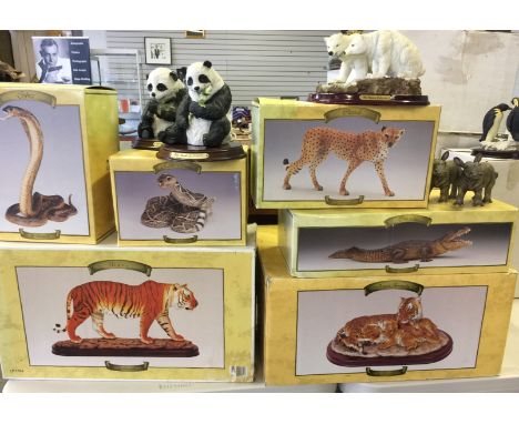LEONARDO ANIMAL FIGURES - twelve ceramic animal figures from the Leonardo collection to include 6 boxed and 6 loose.