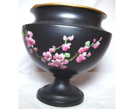 CARLTONWARE ROSE BOWL.  Early Caltonware hand painted rose bowl, H: 15 cm