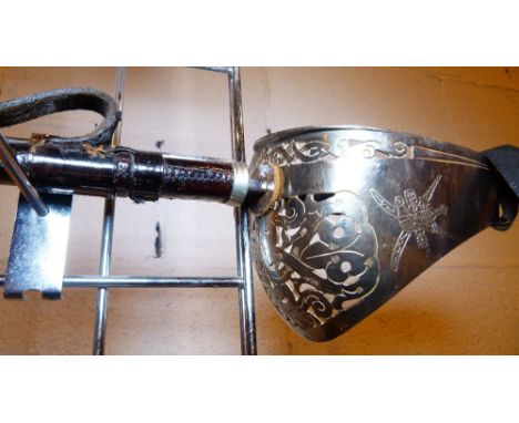 OMAN DRESS SWORD.  Oman dress sword, (Wilkinson) 1961-65 including leather scabbard