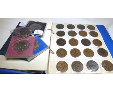 MIXED VINTAGE BRITISH COINAGE. Quantity of mixed British coinage including an album of 1d coins
