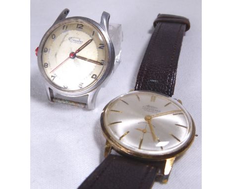 GENTS WRISTWATCHES. Two gents vintage wristwatches Systema and Crusader 