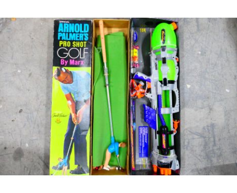 Marx - Hasbro - Two boxed toys including a vintage Marx Arnold Palmer's Pro Shot Golf - shows signs of use and play appearing