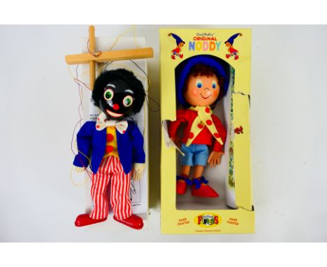 David Leech - Two boxed 'Traditional Puppets' handcrafted by David Leech, including a Limited Edition 'Noddy' puppet with cer