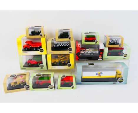 Oxford Diecast - 14 boxed diecast model vehicles in various scales from several Oxford Diecast ranges. Lot includes #76ACD001