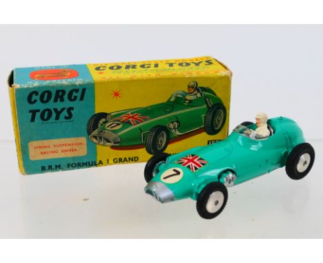 Corgi - A boxed B.R.M. Formula 1 Grand Prix racing car # 152S. The model appears in Very Good condition with light wear in a 