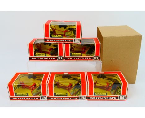 Britains - A trade pack containing six Britains #9535 Muledozer. The models appear to be in Mint condition, in Mint boxes, al