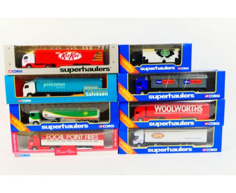 Corgi - Superhaulers. A selection of Eight Superhauler diecast models appearing in Excellent condition in Excellent boxes. Lo