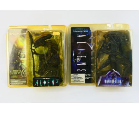 McFarlane Toys - Spawn - Aliens - Two boxed/sealed Alien figures - Lot includes a #17782 Aliens 'Warrior Alien' figure. A #17