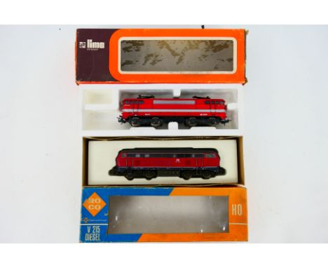 Lima - Roco - Two boxed HO gauge locomotives. Lot consists of Lima electric locomotive Op.No. BB9291 in red & silver SNCF liv