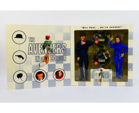 Product Enterprise - A boxed Limited Edition 'The Avengers in Colour' deluxe talking 12" action figure set. Figures and acces