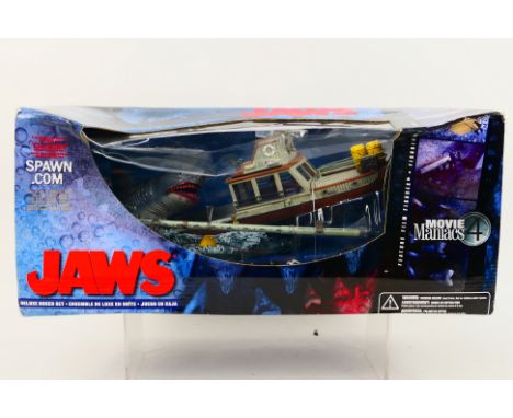 McFarlane Toys - Spawn - Jaws - A boxed Jaws set - Set depicts the great white shark attacking the boat. Set appears in mint 