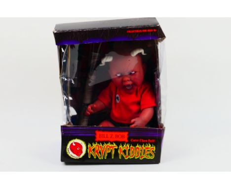 Rue Morgue - A boxed Rue Morgue 'Krypt Kiddies' series 'Cuter Than Hell! ' Bill Z Bob action figure. The figure comes with ac