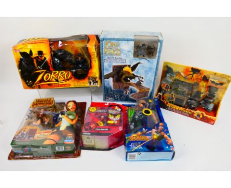 Playmates - Mattel - Vivid Imaginations - Others - A boxed / carded collection of action figures in various sizes. Lot includ