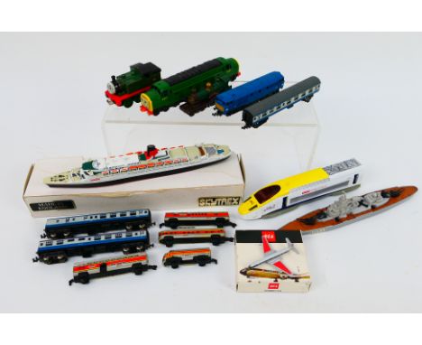 Schabak - Galoob - Lima - Skytrex - A collection of models including a Micro Machines train, a Lima N Gauge class 32 loco wit