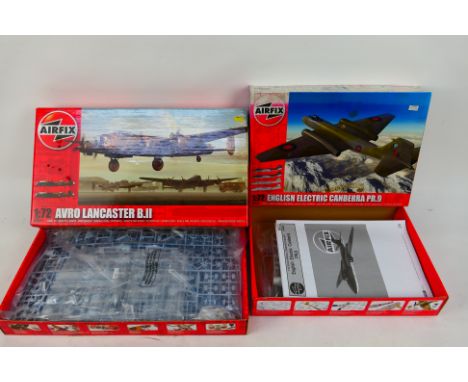 Airfix - Two boxed 1:72 scale plastic military aircraft model kits from Airfix, which includes #A05039 English Electric Canbe