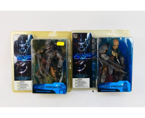 McFarlane Toys - Spawn - Alien vs Predator - Two boxed/sealed AVP figures - Lot includes a #17792 Elder Predator figure. A #1