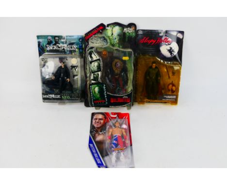 McFarlane Toys - Mezco - Spawn - Sleepy Hollow  - Four boxed/sealed figures - Lot includes a Mezco #99203 Silent Screamers 'F