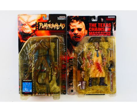 McFarlane Toys - Spawn - Movie Maniacs 1/2 - Two boxed/sealed figures - A boxed #17202 Pumpkin Head figure. A #17105 The Texa
