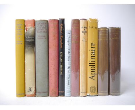 Assorted literature, modern fiction, biography etc, 11 titles, including D.H. Lawrence, 2 titles, both first editions publish