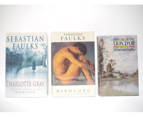 Sebastian Faulks [The French Trilogy], comprising 'The Girl at the Lion d'Or', 1989, signed piece mounted to title page; 'Bir