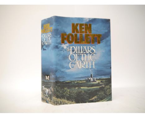 Ken Follett: 'The Pillars of the Earth', London, Macmillan, 1989, 1st edition, original cloth, dust wrapper. Historical novel