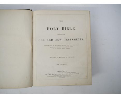 Elizabeth Fry (née Gurney, 1780-1845), English prison reformer, social reformer and philanthropist. An 1839 Holy Bible, Camri