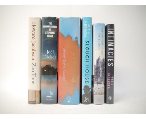 Six first editions, all original cloth, all in dust wrappers, comprising Gregory David Roberts: 'Shantaram', London, Little B