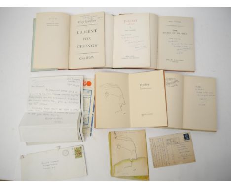 Wrey Gardiner, 4 titles, all first editions, all signed &amp; inscribed by Gardiner to Rosalind Windebank (1932-2022), copywr