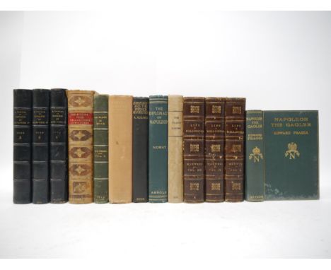 Napoleon, Napoleonic Wars, Duke of Wellington, 13 volumes, including Sir Henry Drummond Wolfe: 'The island empire, or, The Sc