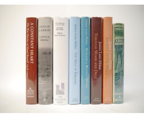 James Lees-Milne, 5 titles, all first editions, all original cloth, all in dust wrappers: 'Ancestral Voices', London, Chattow