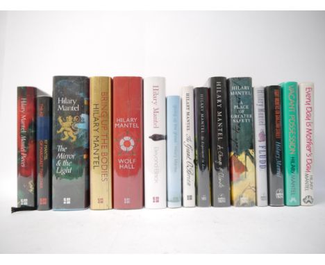 Hilary Mantel, a complete set of her works, 1985-2020, 15 volumes, all 1st editions, all signed/with mounted signed pieces, a