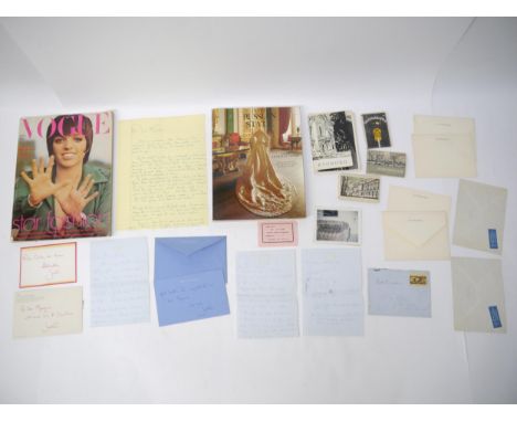 Jacqueline Kennedy Onassis (née Bouvier, 1929-1994.) A collection of correspondence including autograph letters signed, autog