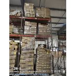 Large lot of various hardware located in racking section KN. See full description, all counts approx