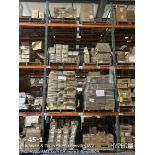 Large lot of various hardware located in racking section HC. See full description, all counts approx
