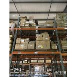 Large lot of various hardware located in racking section JH. See full description, all counts approx