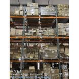 Large lot of various hardware located in racking section HK. See full description, all counts approx