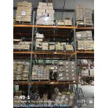 Large lot of various hardware located in racking section HG. See full description, all counts approx