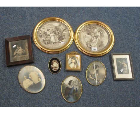 A collection of small furnishing prints, portrait miniatures etc.(B.P. 21% + VAT) 