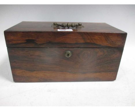 A rosewood tea caddy, 30.5cm wide