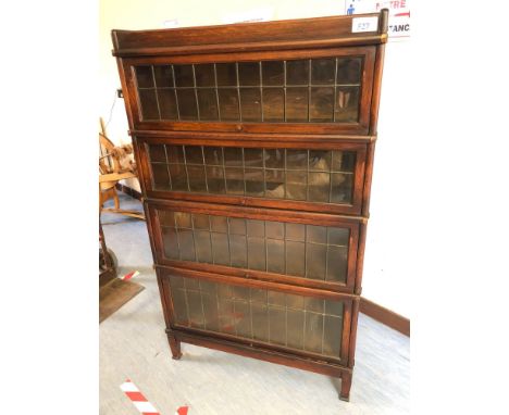  Sale Item:    LEADED GLASS STACKING BOOKCASE GLOBE WERNICKE  Vat Status:   No Vat   Buyers Premium:  This lot is subject to 