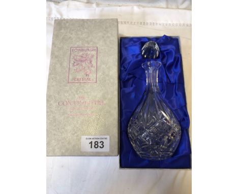  Sale Item:    EDINBURGH CRYSTAL DECANTER   Vat Status:   No Vat   Buyers Premium:  This lot is subject to a Buyers Premium o