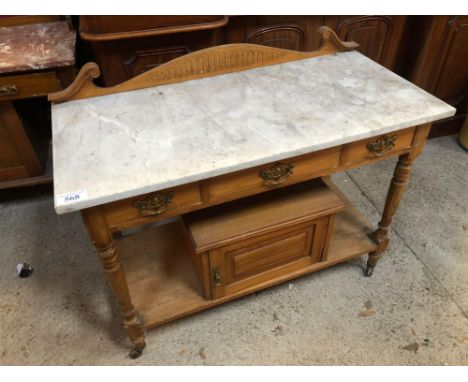  Sale Item:    MARBLE TOP WASH STAND   Vat Status:   No Vat   Buyers Premium:  This lot is subject to a Buyers Premium of 15%